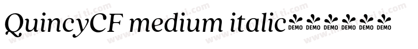 QuincyCF medium italic字体转换
